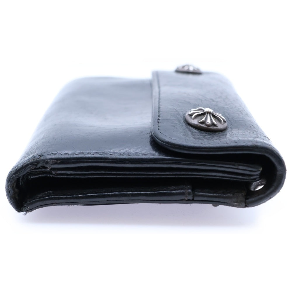 CHROME HEARTS(クロムハーツ) WAVE ウェーブ レザーウォレット 財布 ブラック BCA374