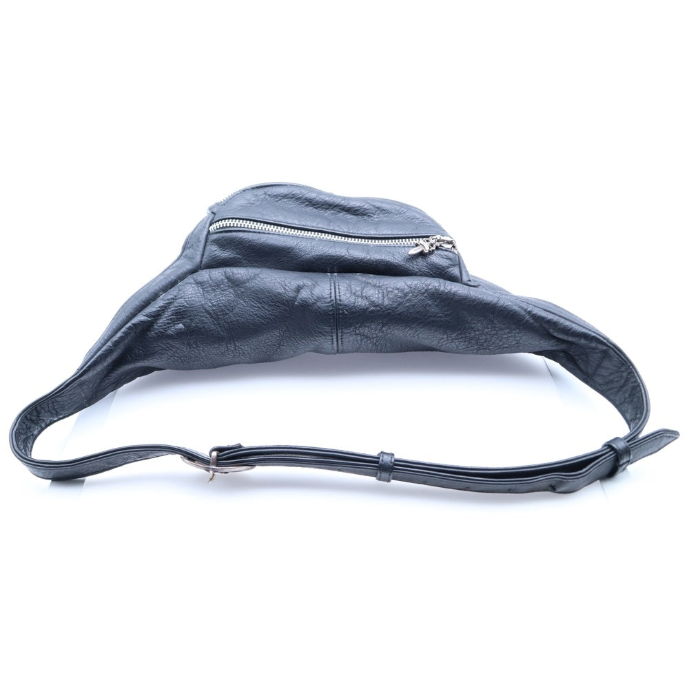 CHROME HEARTS(クロムハーツ) #1 SNAT PACK スナットパック ダガージップ ガンスリンガーベルト レザーウエストバッグ ブラック BCA378