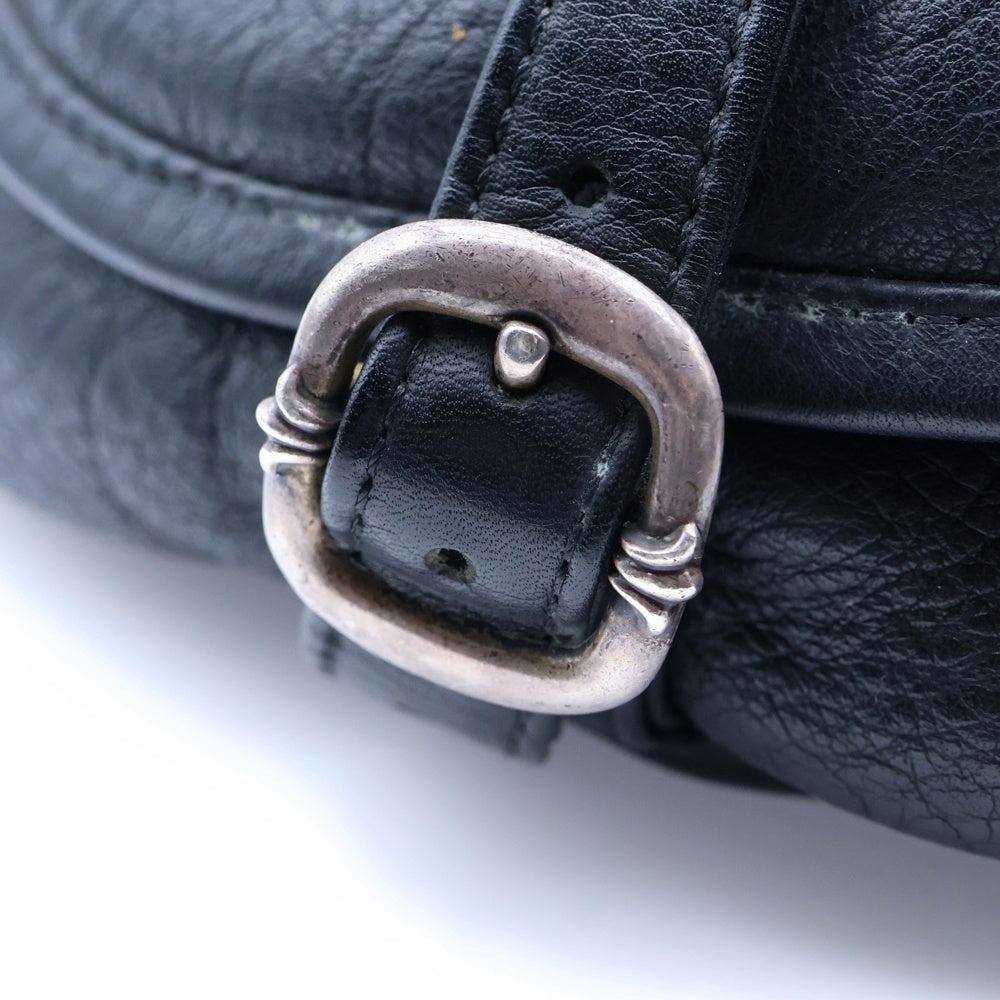 CHROME HEARTS(クロムハーツ) #1 SNAT PACK スナットパック ダガージップ ガンスリンガーベルト レザーウエストバッグ ブラック BCA378