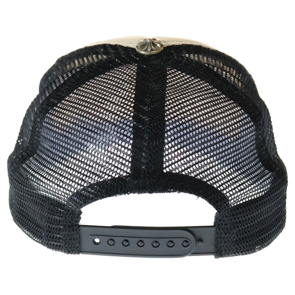 CHROME HEARTS(クロムハーツ) TRUCKER CAP CHパッチメッシュトラッカーキャップ クロスボール付 帽子 ブラック/ホワイト