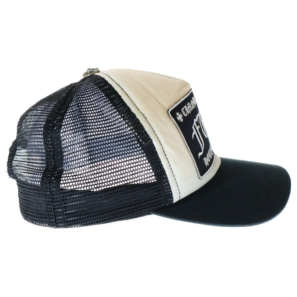 CHROME HEARTS(クロムハーツ) TRUCKER CAP CHパッチメッシュトラッカーキャップ クロスボール付 帽子 ブラック/ホワイト