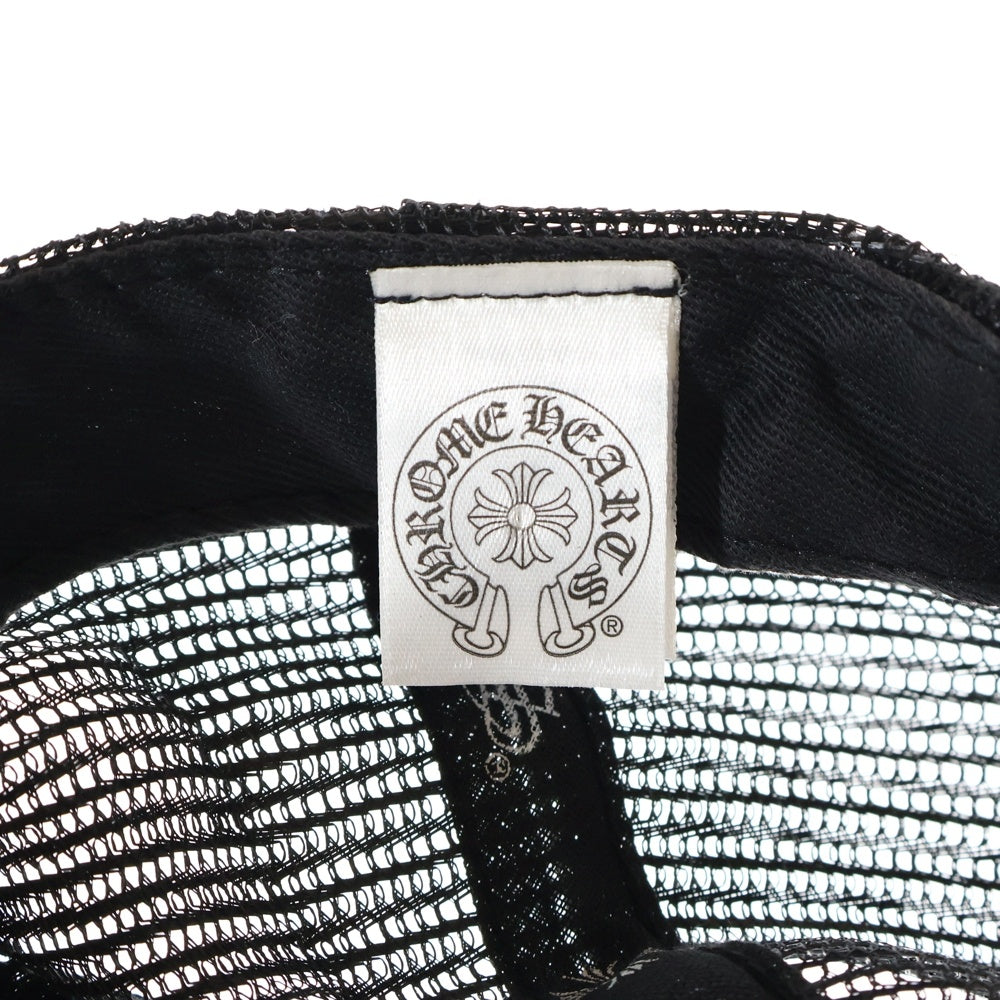 CHROME HEARTS(クロムハーツ) TRUCKER CAP CHパッチメッシュトラッカーキャップ クロスボール付 帽子 ブラック/ホワイト