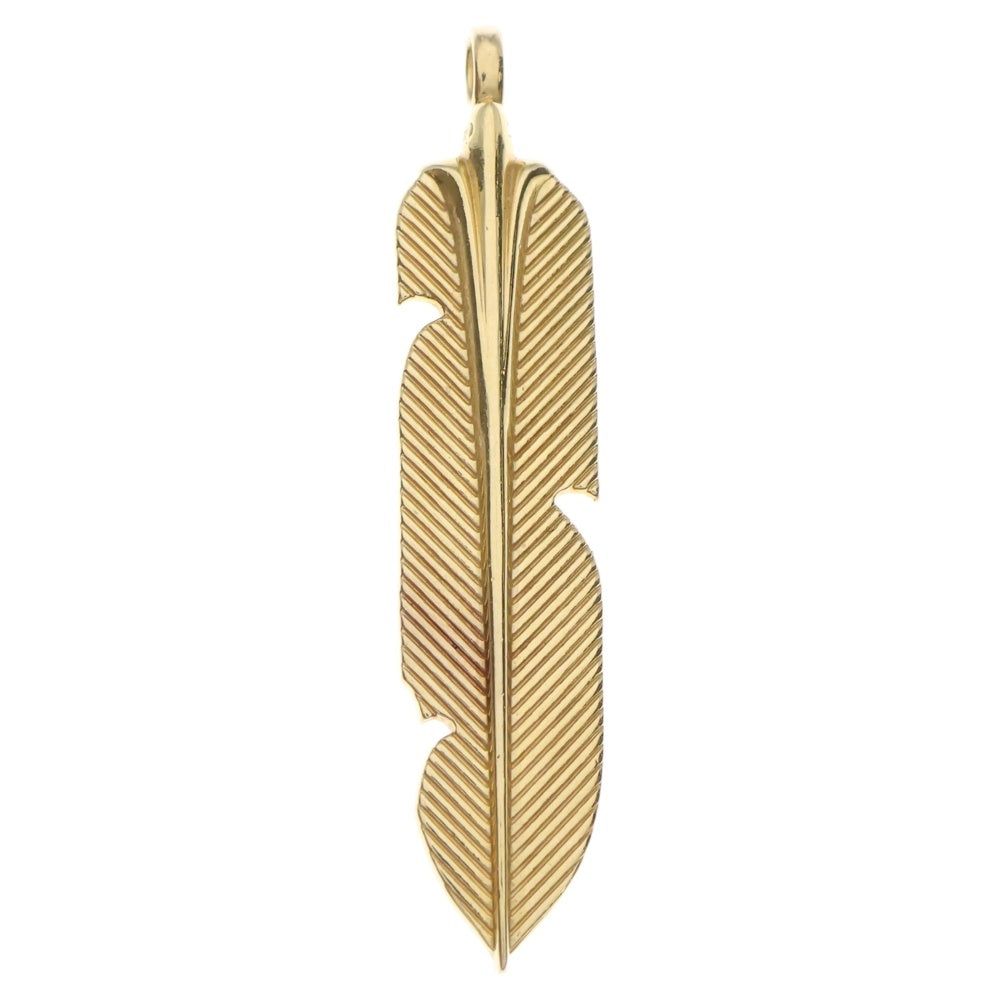 CHROME HEARTS(クロムハーツ) 22K FEATHER PENDANT フェザーペンダント ネックレストップ ゴールド