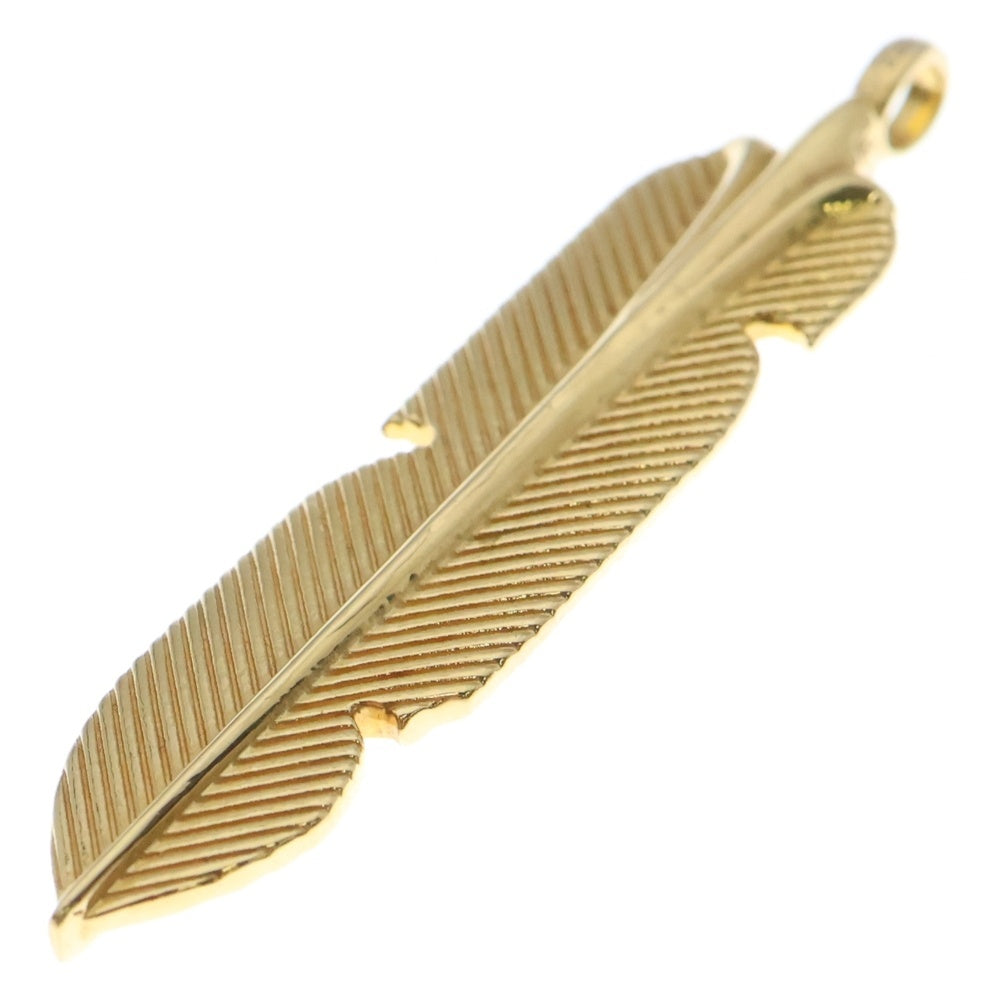 CHROME HEARTS(クロムハーツ) 22K FEATHER PENDANT フェザーペンダント ネックレストップ ゴールド