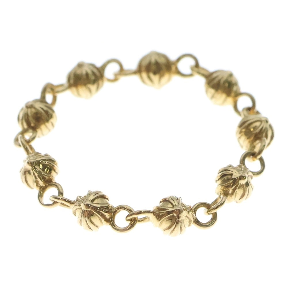 CHROME HEARTS(クロムハーツ) 22K BEAD CHAIN TINY ビーズチェーン タイニー リング ゴールド