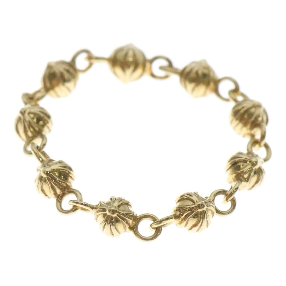 CHROME HEARTS(クロムハーツ) 22K BEAD CHAIN TINY ビーズチェーン タイニー リング ゴールド