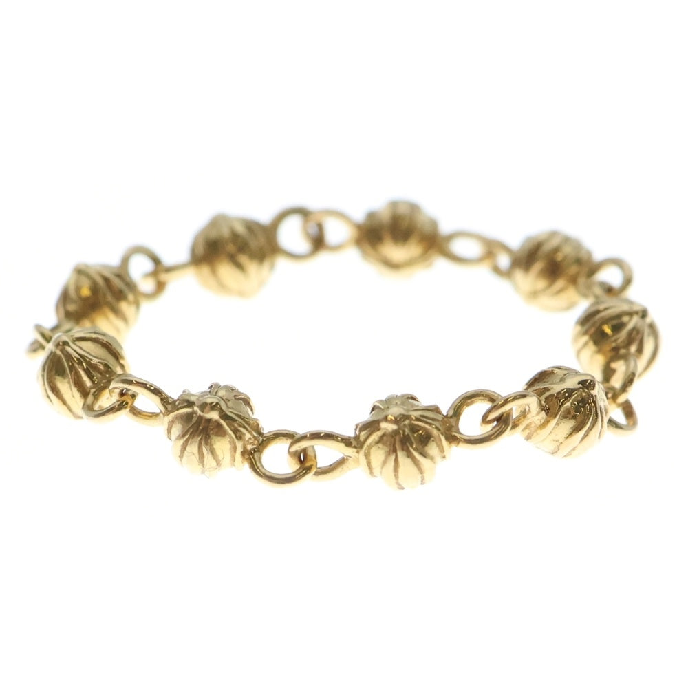CHROME HEARTS(クロムハーツ) 22K BEAD CHAIN TINY ビーズチェーン タイニー リング ゴールド
