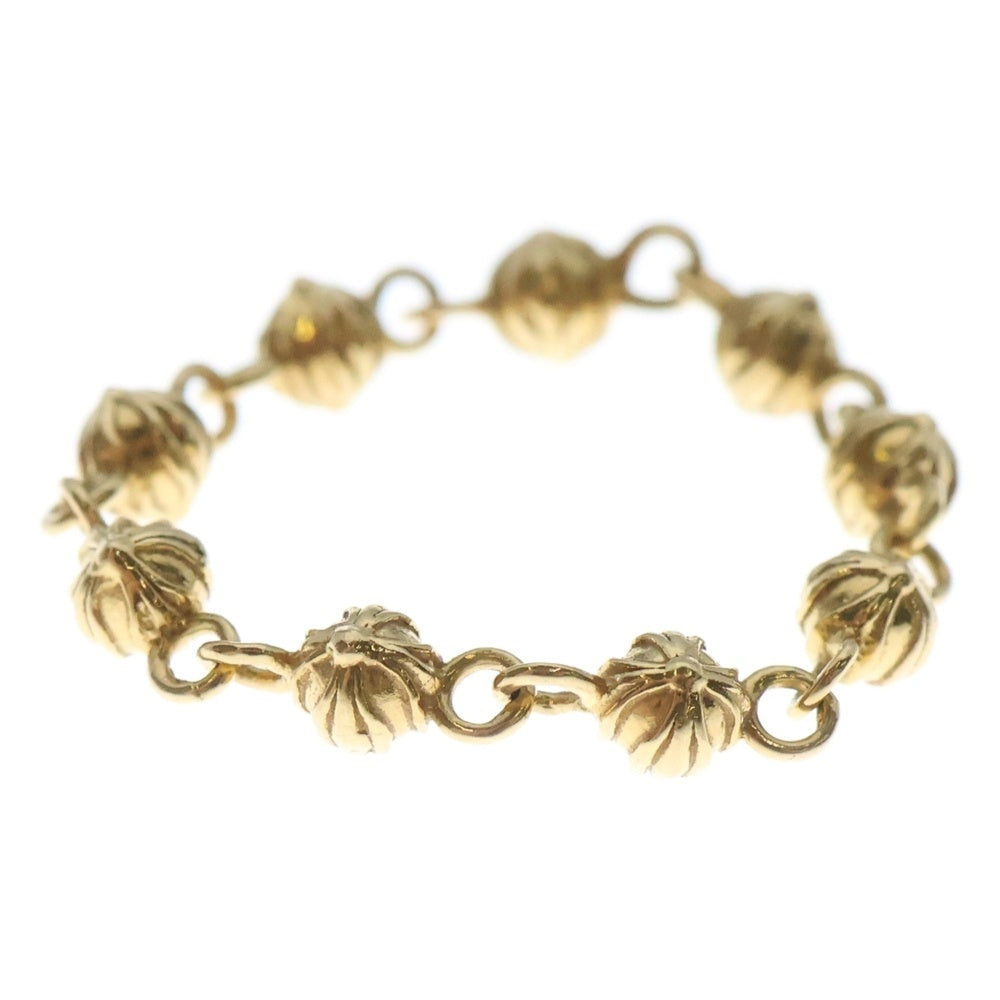 CHROME HEARTS(クロムハーツ) 22K BEAD CHAIN TINY ビーズチェーン タイニー リング ゴールド