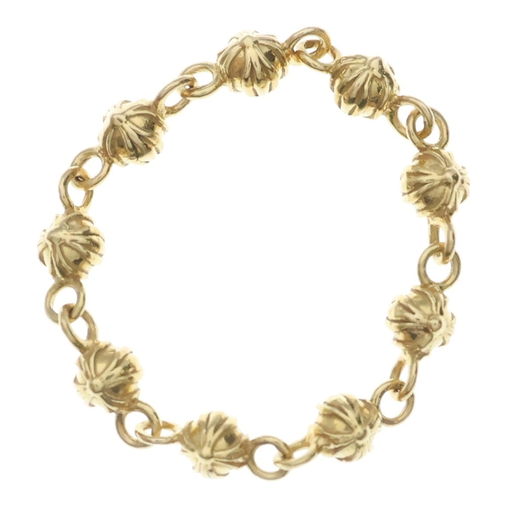 CHROME HEARTS(クロムハーツ) 22K BEAD CHAIN TINY ビーズチェーン タイニー リング ゴールド