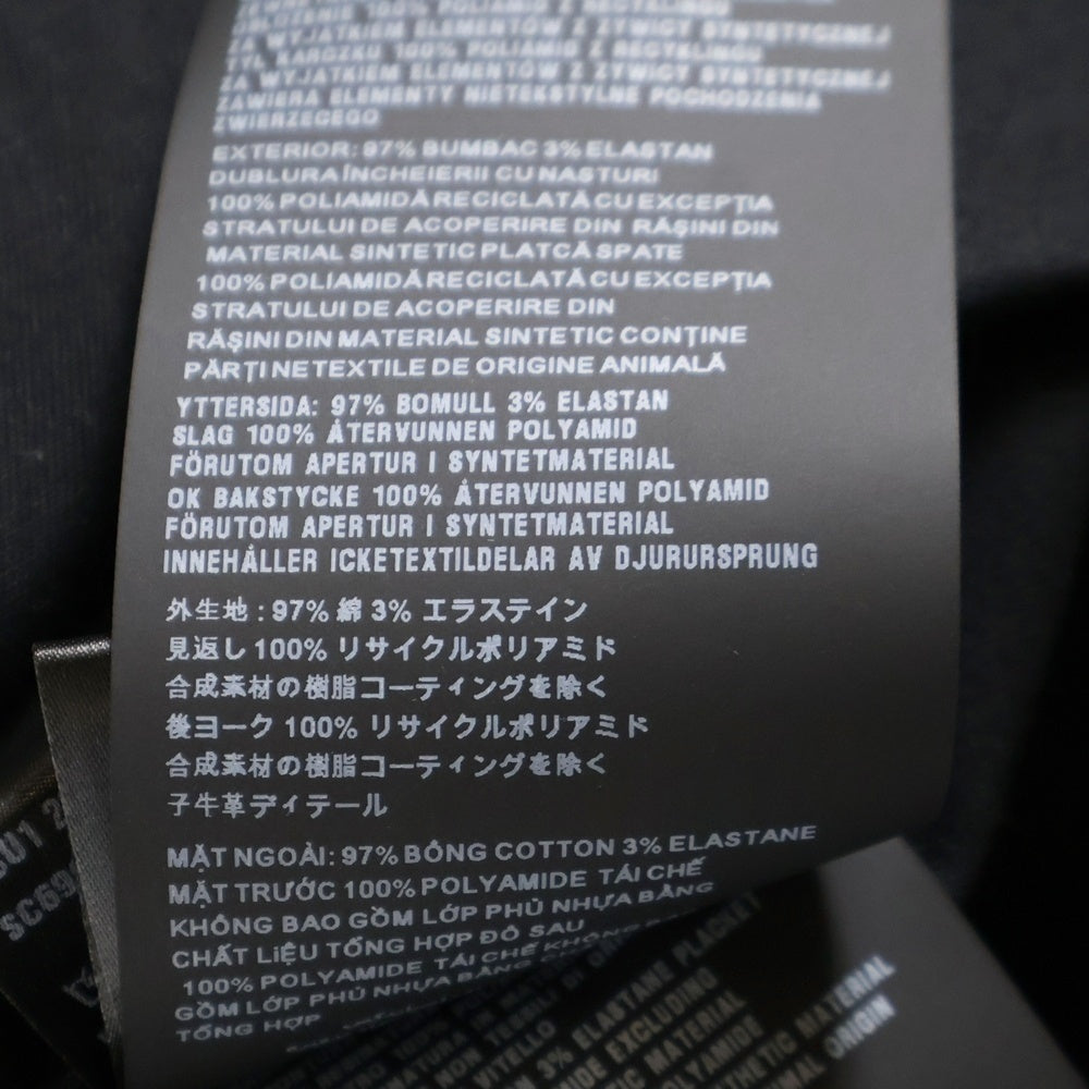 PRADA(プラダ) Overshirt トライアングルロゴ 長袖シャツ ブラック SC696 S232 108I