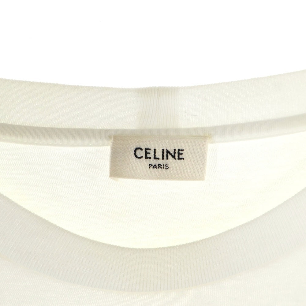CELINE(セリーヌ) 21SS Studded Logo S/S Tee スタッズロゴTシャツ 半袖 カットソー ブラック 2X687501F
