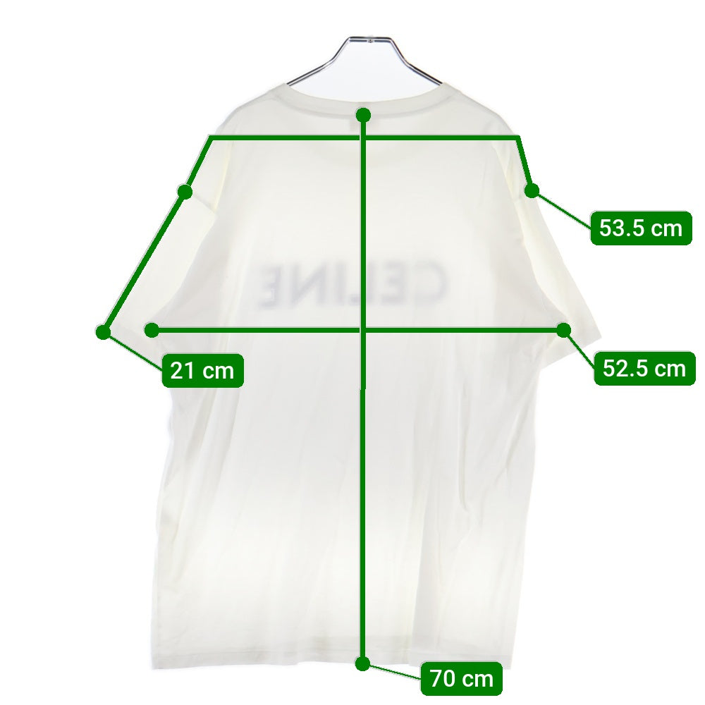 CELINE(セリーヌ) 21SS Studded Logo S/S Tee スタッズロゴTシャツ 半袖 カットソー ブラック 2X687501F