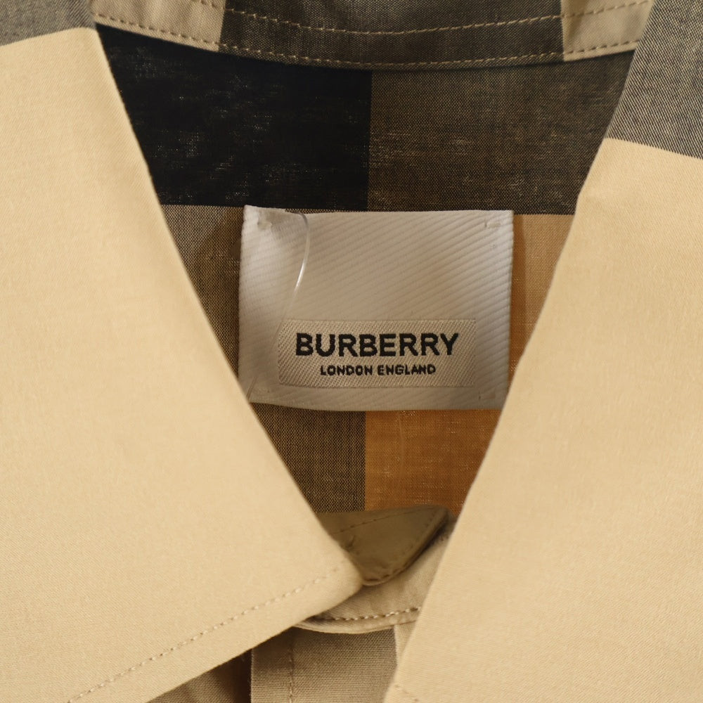 BURBERRY(バーバリー) 20AW ロゴパッチワークプリント長袖シャツ ベージュ 8033101