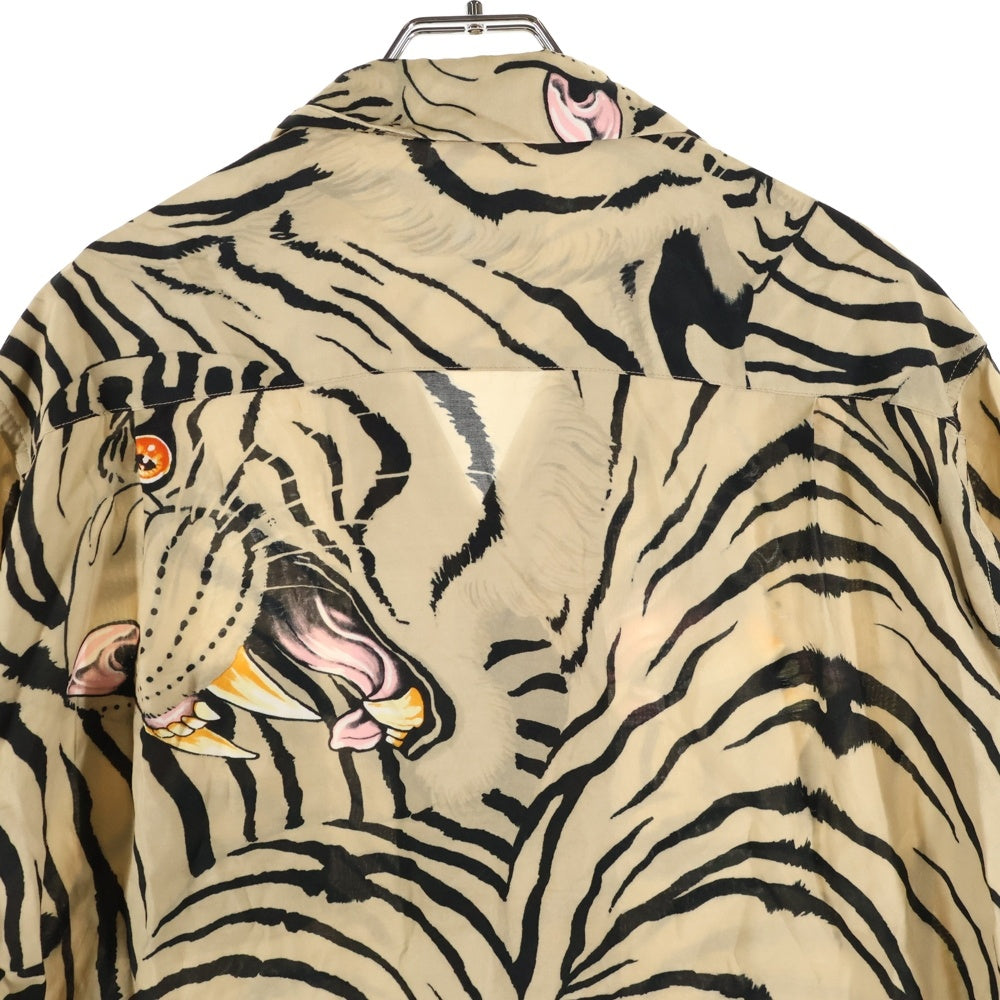 WACKO MARIA(ワコマリア) TIM LEHI S/S HAWAIIAN SHIRT TYPE 1 ティムリーハイ ハワイアン半袖シャツ アロハシャツ タイガー ブラウン TIMLEHI-WM-HI18