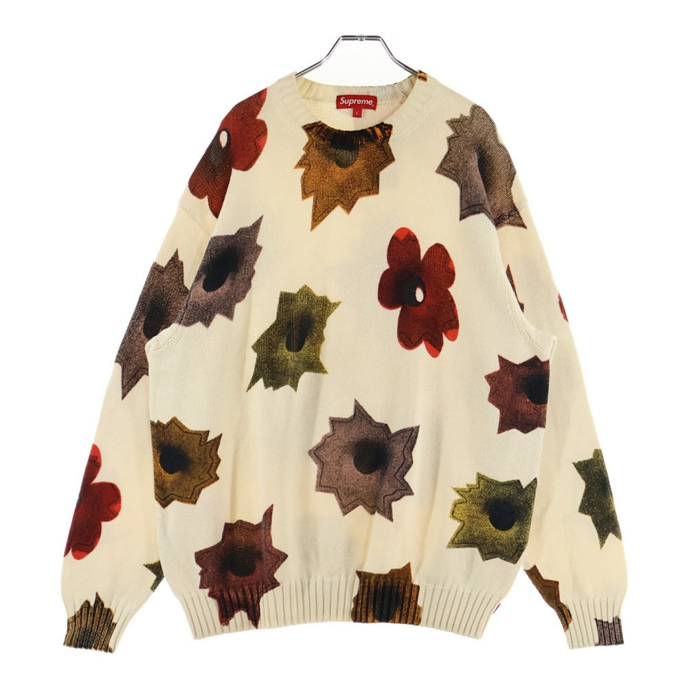 SUPREME(シュプリーム) 22SS Nate Lowman Sweater ネイト ローマン ニット セーター ホワイト