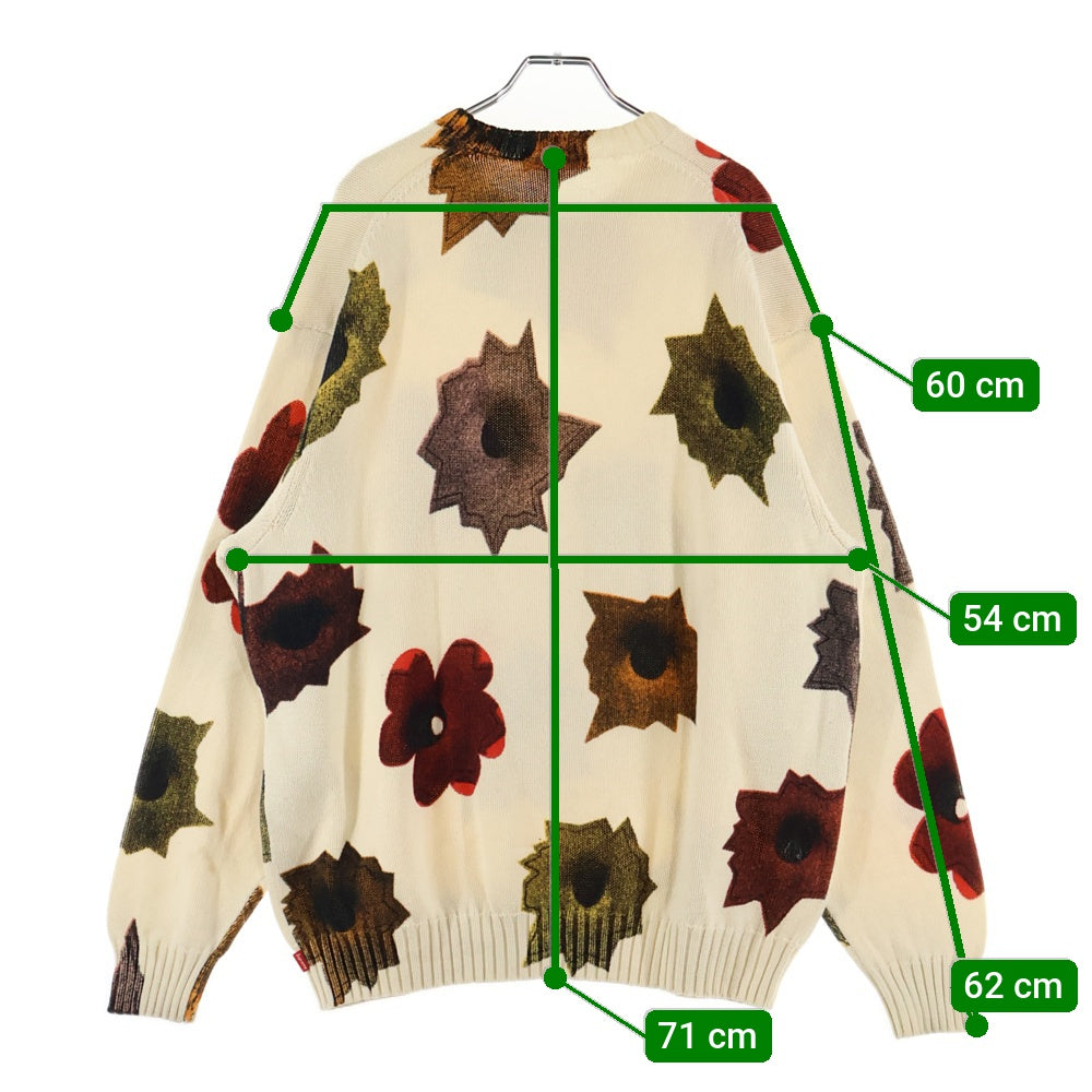 SUPREME(シュプリーム) 22SS Nate Lowman Sweater ネイト ローマン ニット セーター ホワイト