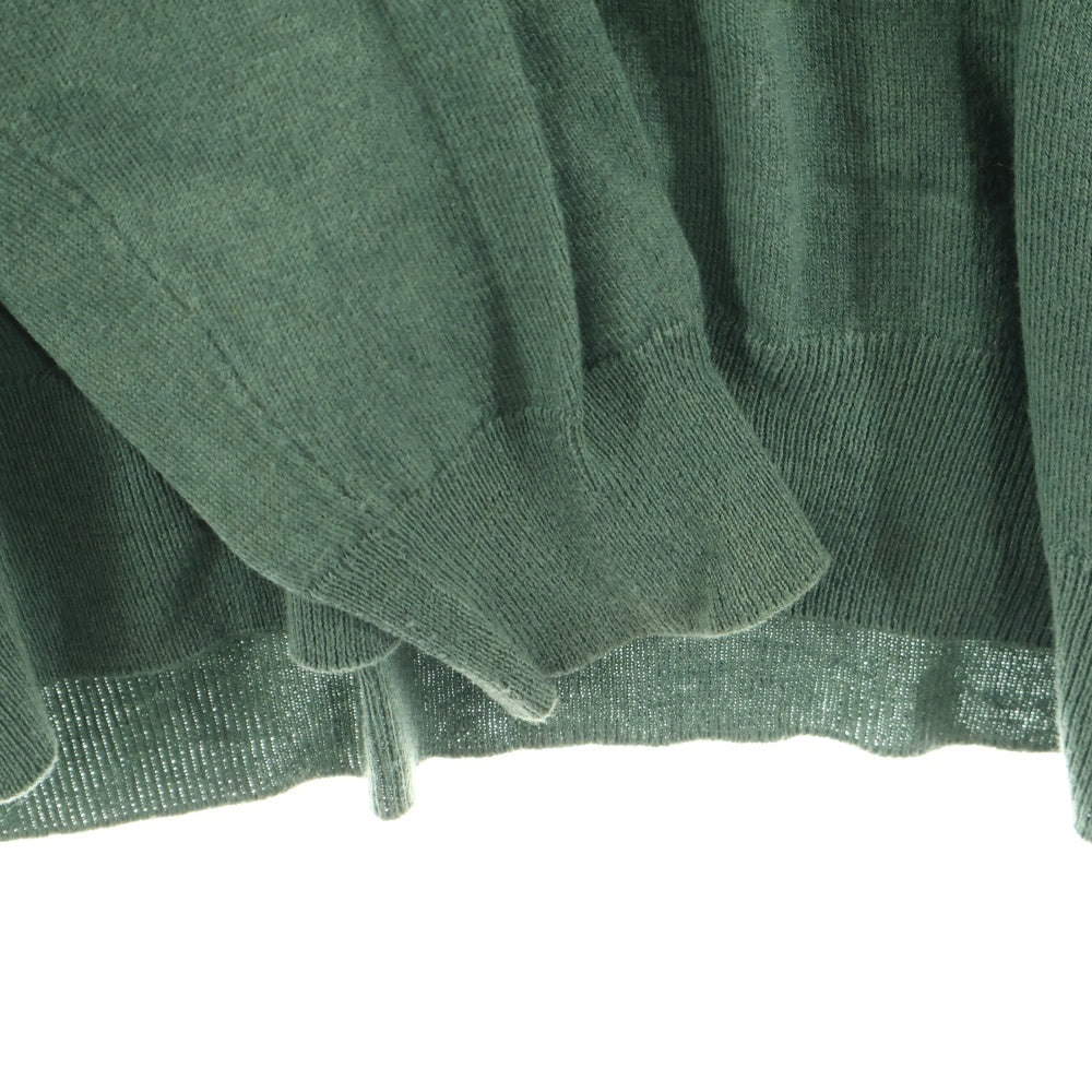 Maison Margiela(メゾンマルジェラ) 20SS Wool One Peace ショルダーカットオフ クルーネック ウールニットワンピース グリーン レディース S51CU0169 S17248