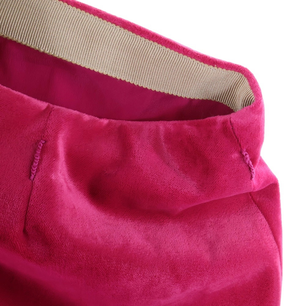 GUCCI(グッチ) Fuchsia Velvet Skirt ベルベット ベロアスカート レッド レディース 759796 Z8BMP