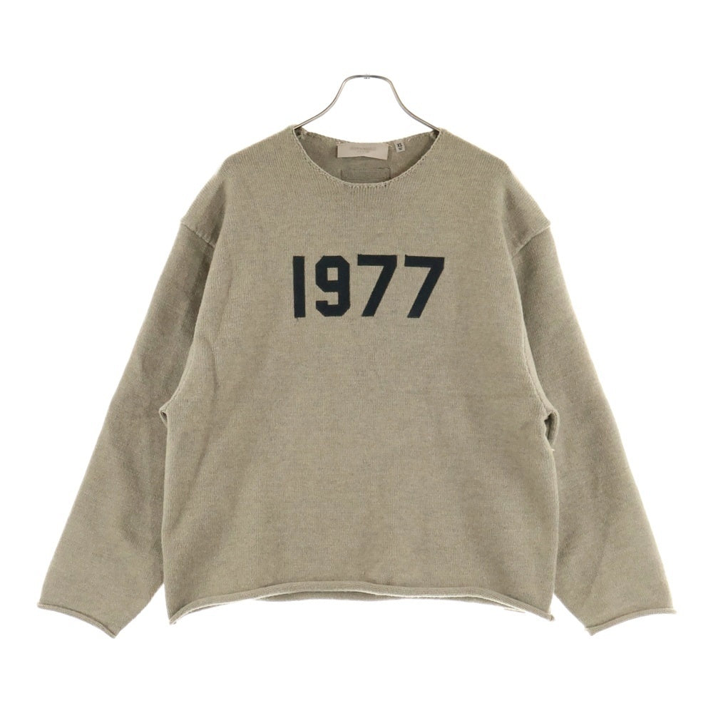FEAR OF GOD ESSENTIALS(フィアオブゴッド エッセンシャルズ) KNIT SWEATER 1977 クルーネックニットセーター ベージュ