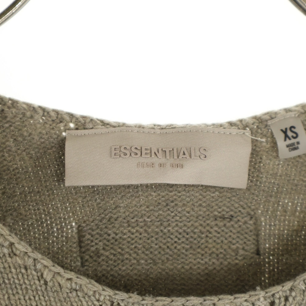 FEAR OF GOD ESSENTIALS(フィアオブゴッド エッセンシャルズ) KNIT SWEATER 1977 クルーネックニットセーター ベージュ