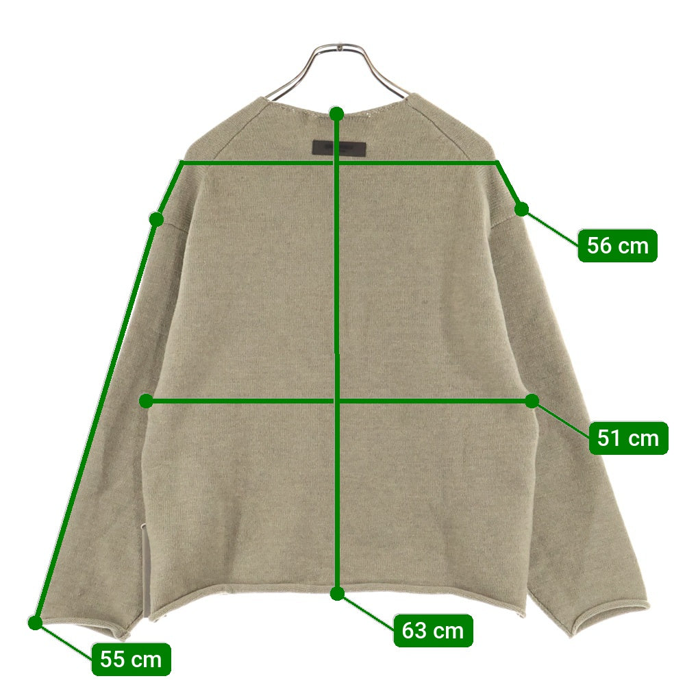 FEAR OF GOD ESSENTIALS(フィアオブゴッド エッセンシャルズ) KNIT SWEATER 1977 クルーネックニットセーター ベージュ