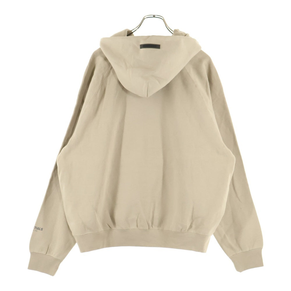 FEAR OF GOD ESSENTIALS(フィアオブゴッド エッセンシャルズ) HOODIE リフレクターロゴ プルオーバースウェットパーカー フーディー ベージュ