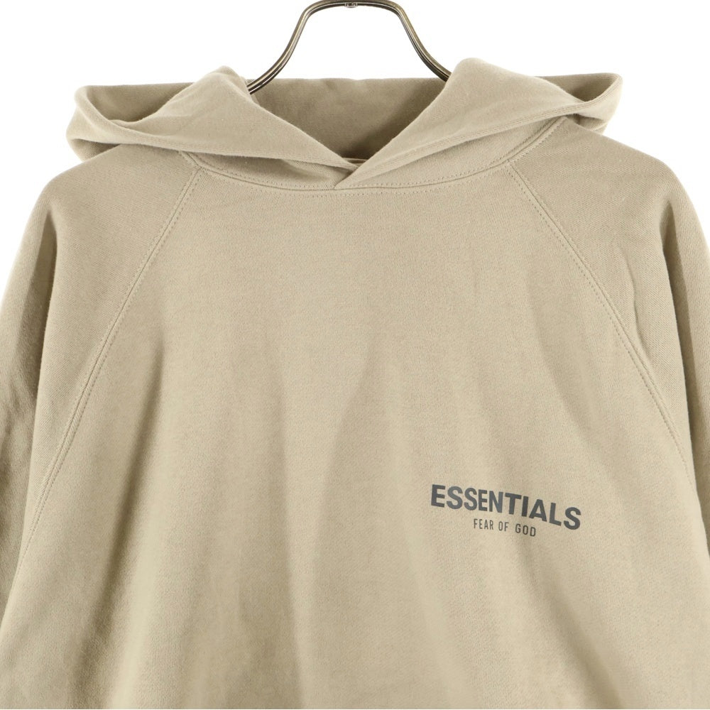 FEAR OF GOD ESSENTIALS(フィアオブゴッド エッセンシャルズ) HOODIE リフレクターロゴ プルオーバースウェットパーカー フーディー ベージュ