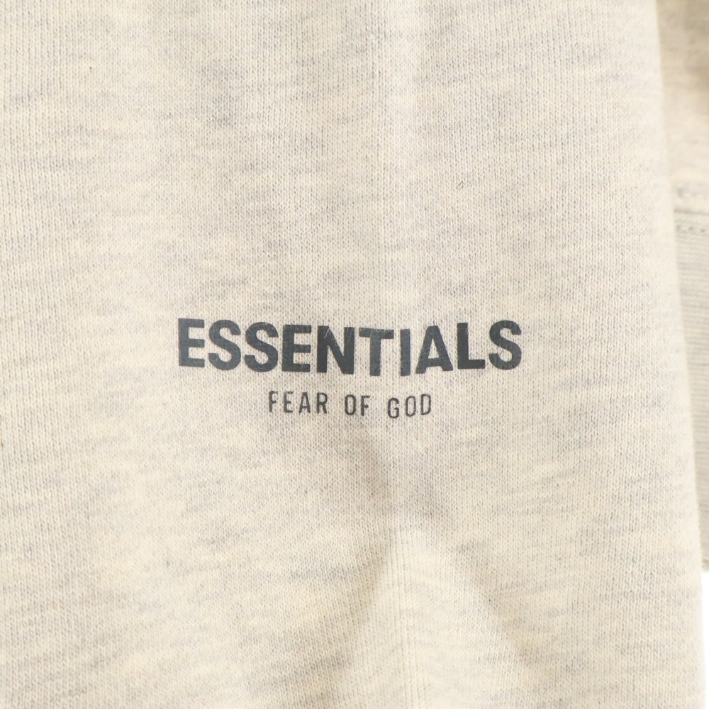 FEAR OF GOD ESSENTIALS(フィアオブゴッド エッセンシャルズ) SWEATSHIRT リフレクターロゴ クルーネックスウェットトレーナー グレージュ