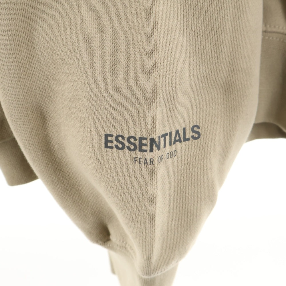 FEAR OF GOD ESSENTIALS(フィアオブゴッド エッセンシャルズ) SWEATSHIRT リフレクターロゴ クルーネックスウェットトレーナー ベージュ
