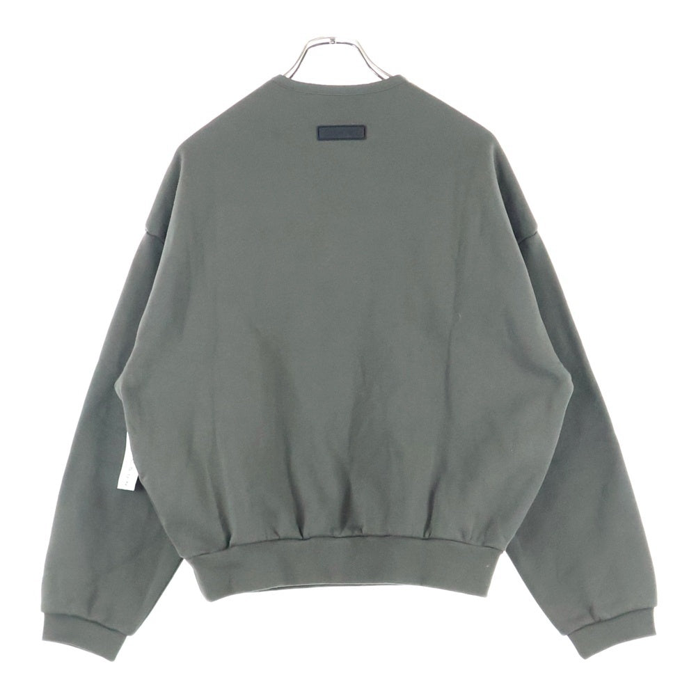 FEAR OF GOD ESSENTIALS(フィアオブゴッド エッセンシャルズ) SWEATSHIRT ラバーロゴ クルーネックスウェットトレーナー グレー