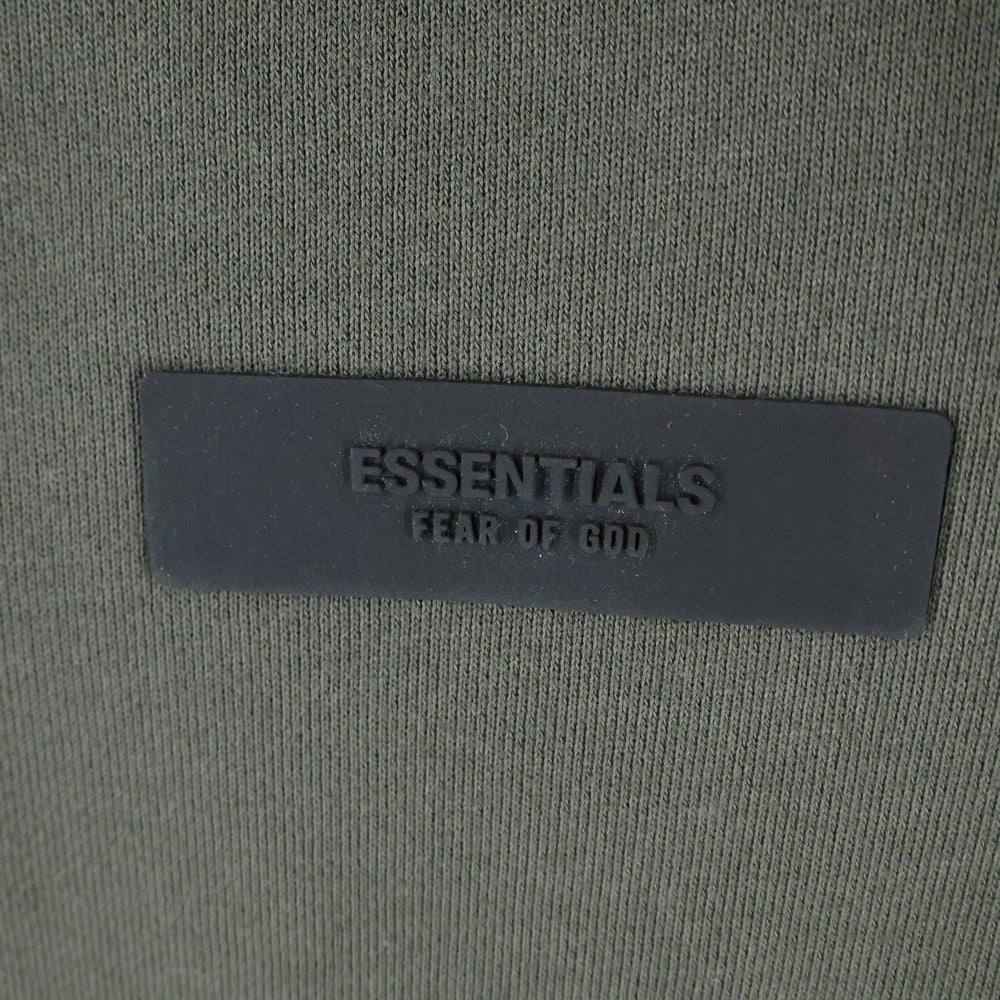 FEAR OF GOD ESSENTIALS(フィアオブゴッド エッセンシャルズ) SWEATSHIRT ラバーロゴ クルーネックスウェットトレーナー グレー
