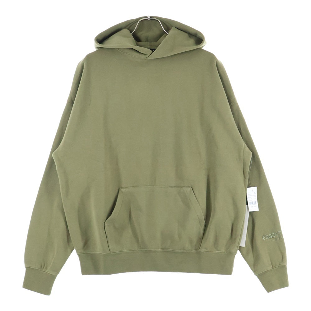 FEAR OF GOD ESSENTIALS(フィアオブゴッド エッセンシャルズ) HOODIE 刺繍 プルオーバースウェットパーカー フーディー カーキ