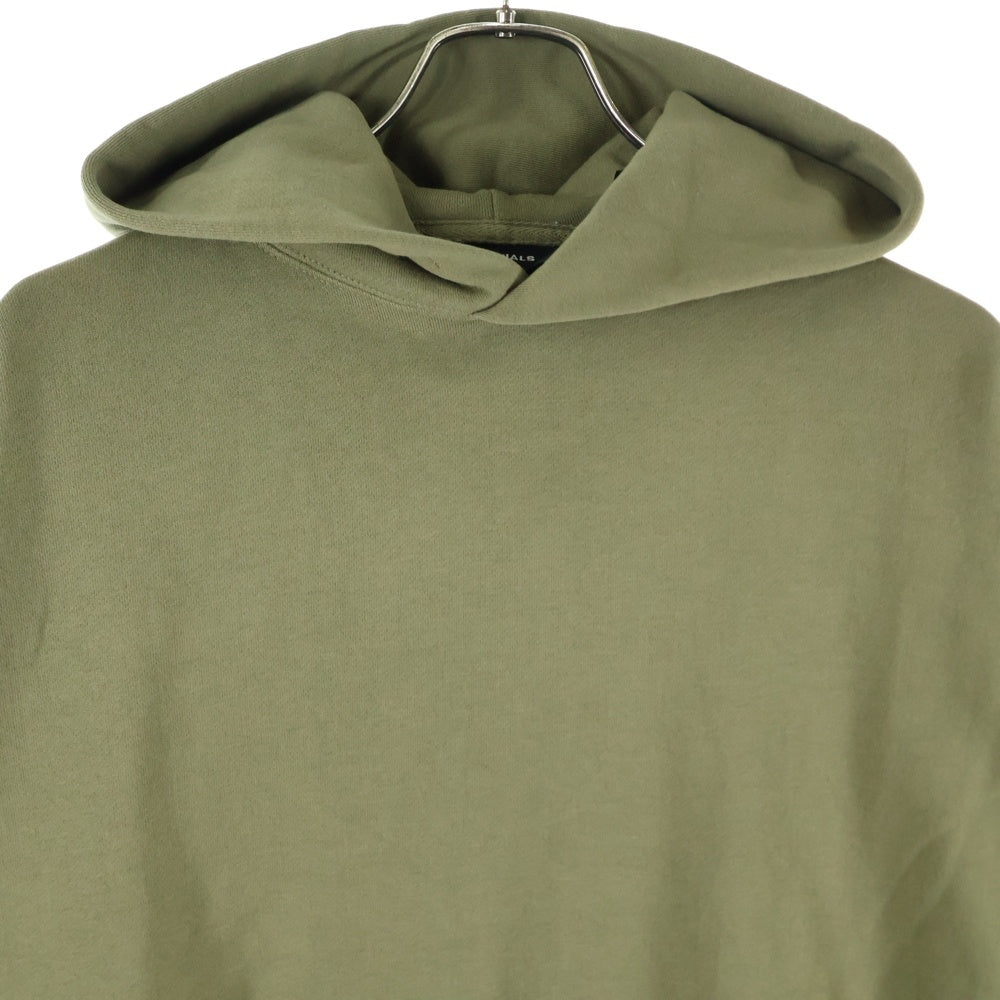 FEAR OF GOD ESSENTIALS(フィアオブゴッド エッセンシャルズ) HOODIE 刺繍 プルオーバースウェットパーカー フーディー カーキ