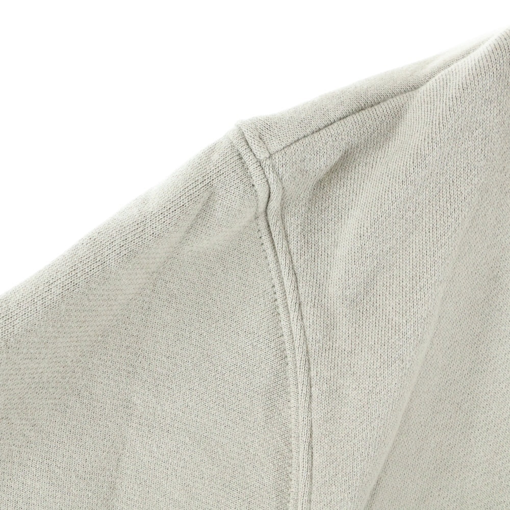 FEAR OF GOD ESSENTIALS(フィアオブゴッド エッセンシャルズ) HALF ZIP SWEAT POLO SHIRT ラバーロゴ ハーフジップ スウェットポロシャツ ベージュ
