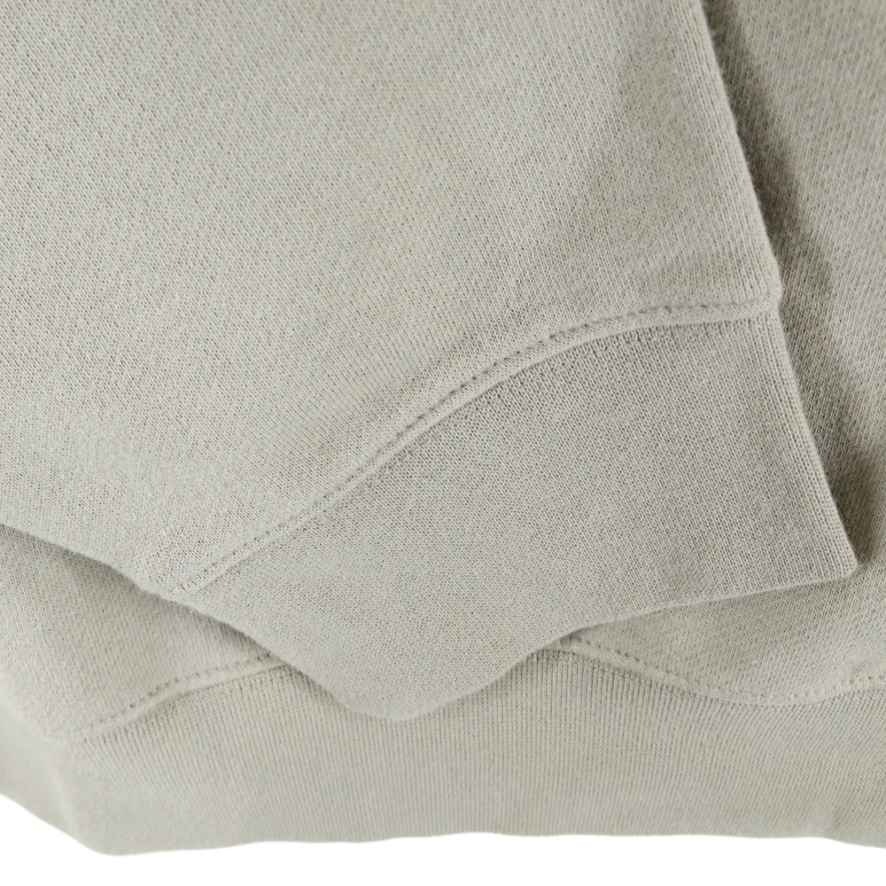 FEAR OF GOD ESSENTIALS(フィアオブゴッド エッセンシャルズ) HALF ZIP SWEAT POLO SHIRT ラバーロゴ ハーフジップ スウェットポロシャツ ベージュ