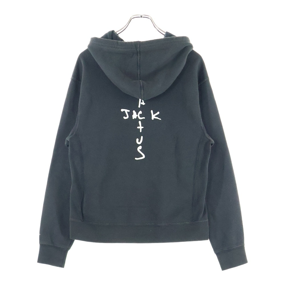 NIKE(ナイキ) 19SS ×TRAVIS SCOTT Jordan SRT Fleece Hoodie トラヴィススコット 刺繍プルオーバースウェットパーカー フーディー ブラック CK4039-010