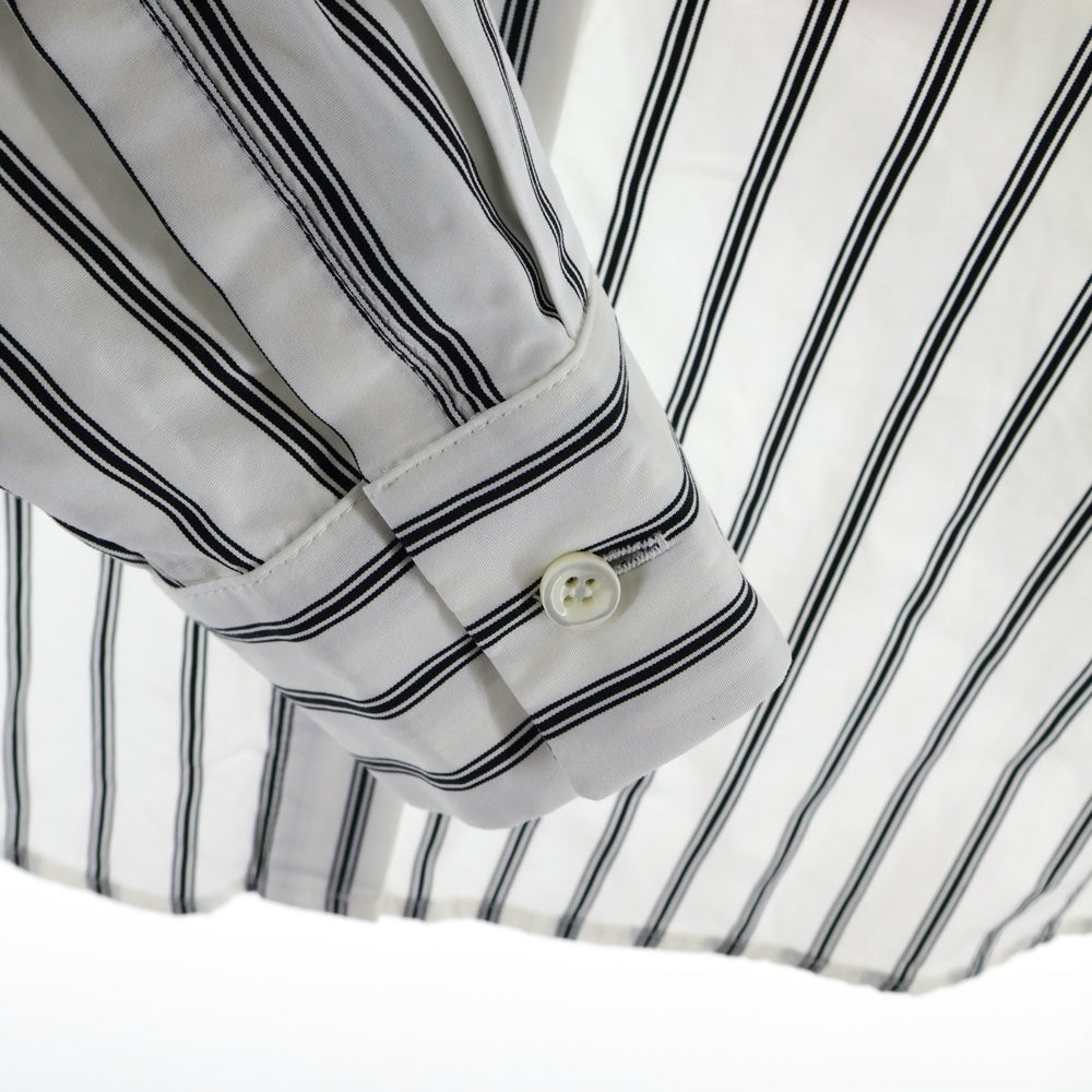 OFF-WHITE(オフホワイト) 18AW Stripe Shirt 長袖ストライプシャツ ホワイト レディース OWGA047E18742029