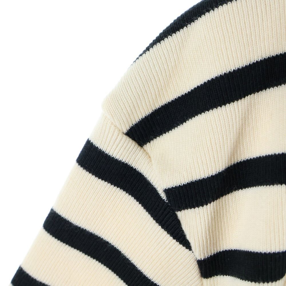 JIL SANDER +(ジルサンダープラス) HORIZONTAL STRIPE T-SHIRT ボーダー半袖Tシャツ アイボリー JPUU707536