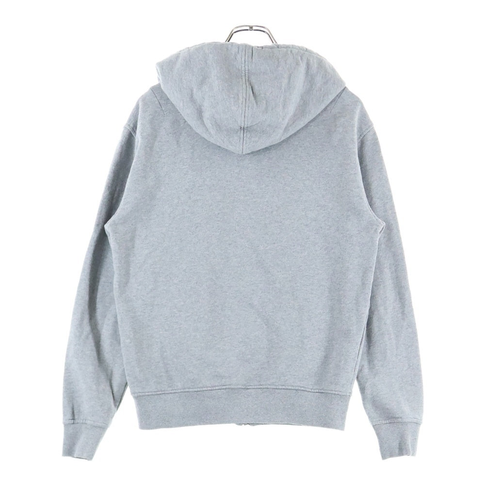 AMI Alexandre Mattiussi(アミアレクサンドルマテュッシ) Zip Up Hoodie ハートロゴ刺繍 ジップアップスウェットパーカー フーディー グレー A21HJ006.730