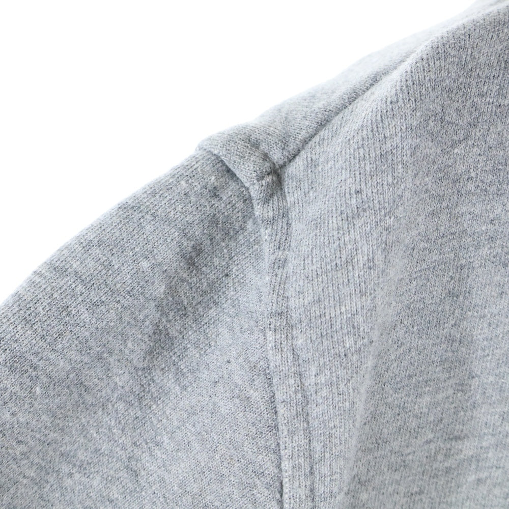 AMI Alexandre Mattiussi(アミアレクサンドルマテュッシ) Zip Up Hoodie ハートロゴ刺繍 ジップアップスウェットパーカー フーディー グレー A21HJ006.730