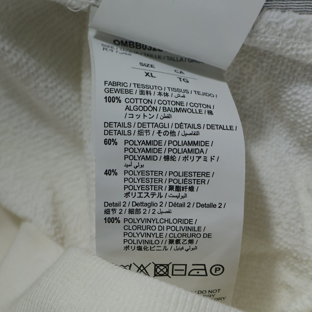 OFF-WHITE(オフホワイト) 18SS Tape Logo Hoodie プルオーバースウェットパーカー フーディー ホワイト OMBB032S18003008