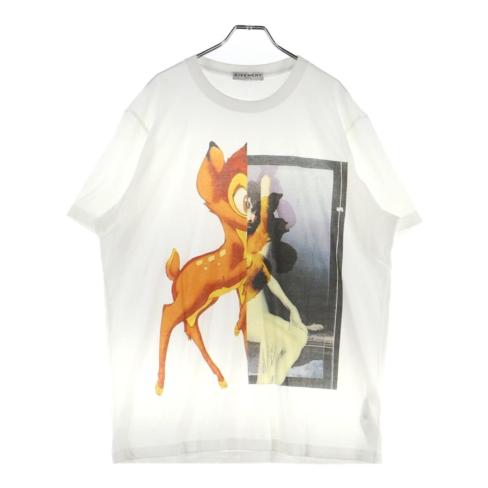 GIVENCHY(ジバンシィ) 19SS ×DISNEY Bambi Oversize Print T-Shirt ディズニー バンビ プリント半袖Tシャツ ホワイト BW700D304U