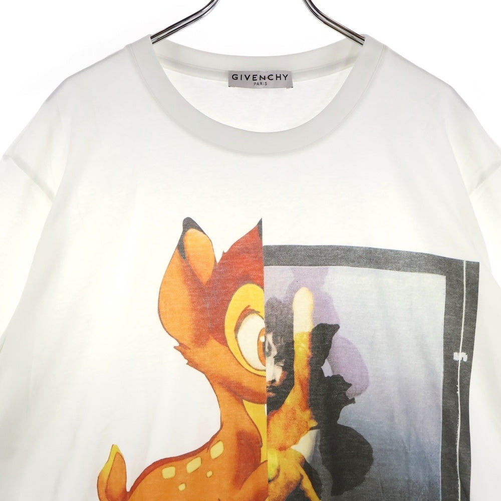 GIVENCHY(ジバンシィ) 19SS ×DISNEY Bambi Oversize Print T-Shirt ディズニー バンビ プリント半袖Tシャツ ホワイト BW700D304U