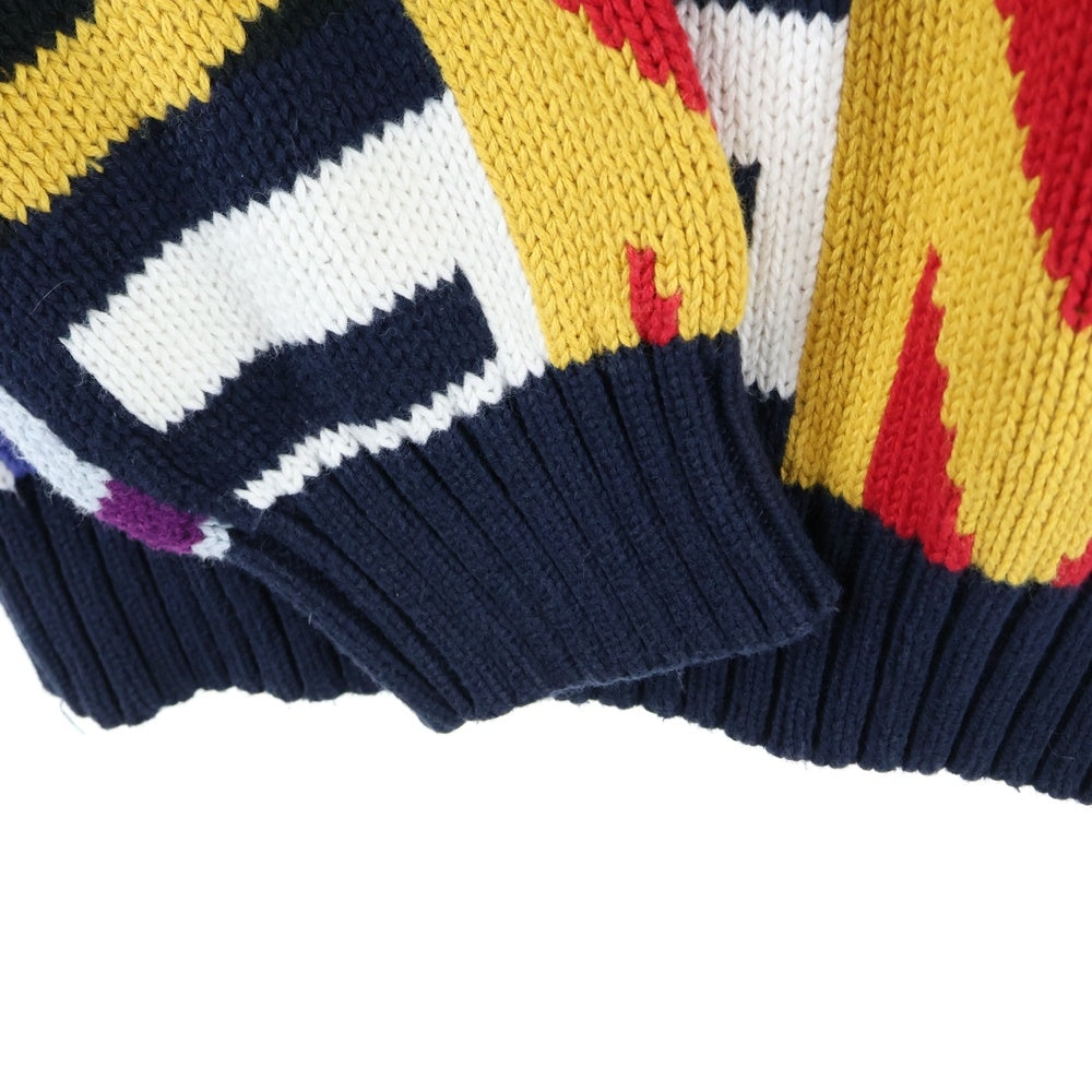 SUPREME(シュプリーム) 18AW Big Letters Sweater ビッグレター クルーネックニットセーター マルチ