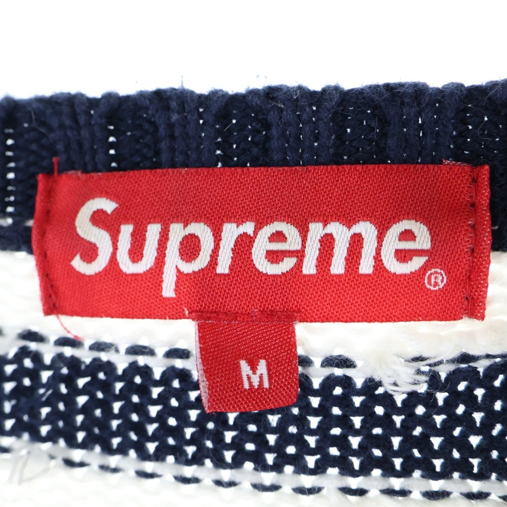 SUPREME(シュプリーム) 18AW Big Letters Sweater ビッグレター クルーネックニットセーター マルチ