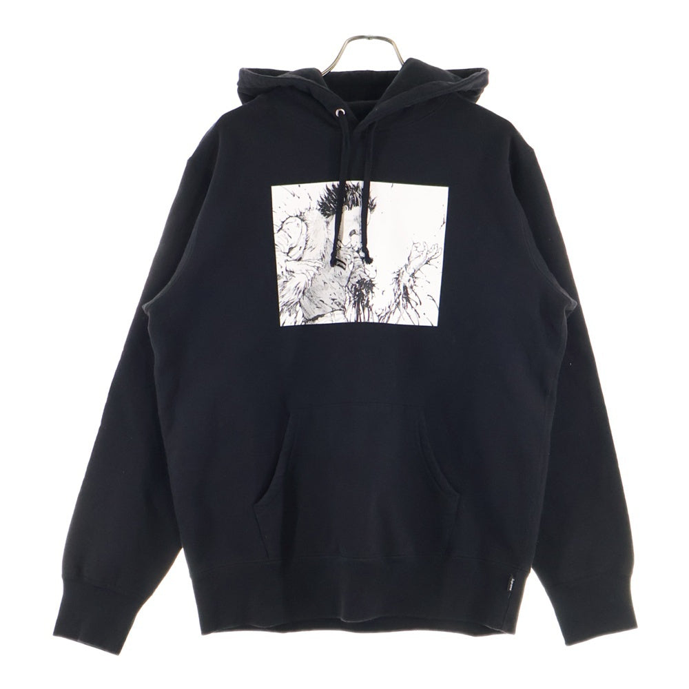 SUPREME(シュプリーム) 17AW AKIRA Arm Hooded Sweatshirt アキラ アーム プルオーバースウェットパーカー フーディー ブラック