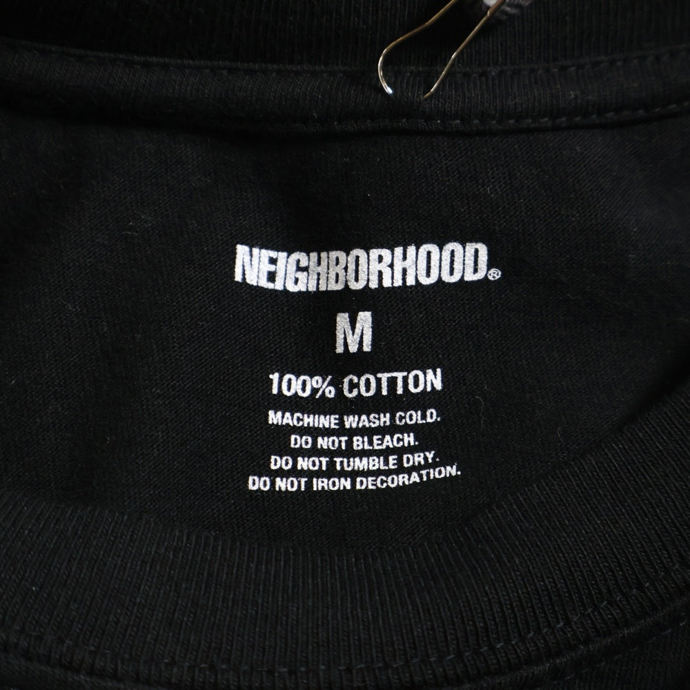 NEIGHBORHOOD(ネイバーフッド) 25AW Dover Street Market Ginza DSMG限定 フロントロゴプリント長袖Tシャツ ブラック 252PCNH-LT08S