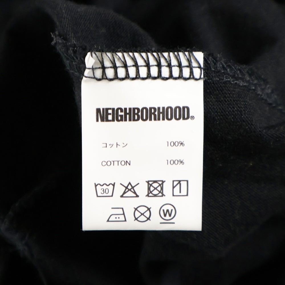 NEIGHBORHOOD(ネイバーフッド) 25AW Dover Street Market Ginza DSMG限定 フロントロゴプリント長袖Tシャツ ブラック 252PCNH-LT08S