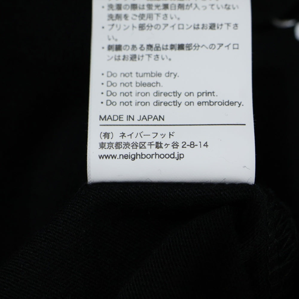 NEIGHBORHOOD(ネイバーフッド) 25AW 30周年記念 ×OSAMU NAGAHAMA EXHIBITION THE TOKYO HUNDREDS TEE 長濱治 フロントロゴプリント半袖Tシャツ ブラック 252PCNON-ST01S