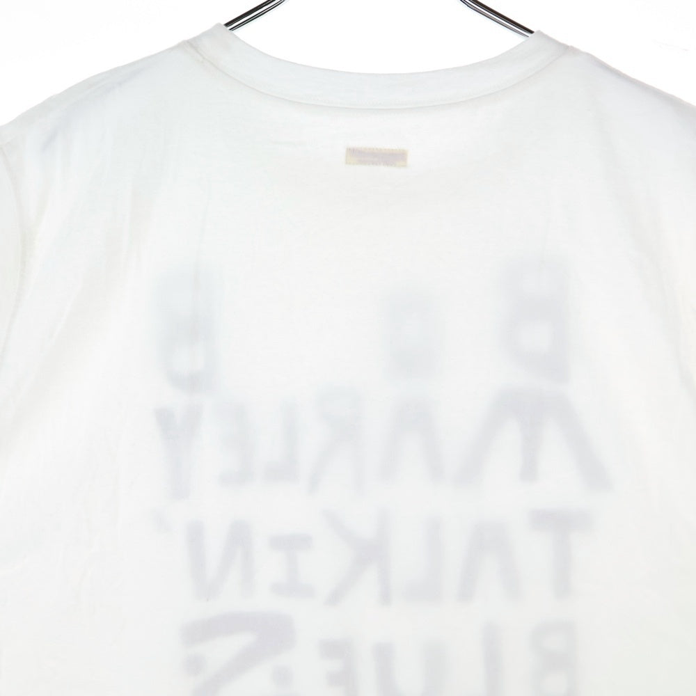 KAPITAL(キャピタル) 25SS Jersey Sleeveless Big Tee Marley Talkin' Blues フロントロゴプリント ノースリーブシャツ タンクトップ ホワイト